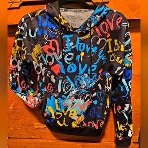 Track 23 graffiti print hoodie